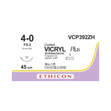 Vicryl Plus hechtdraad 4-0 45cm FS-2 VCP392ZH 36 stuks