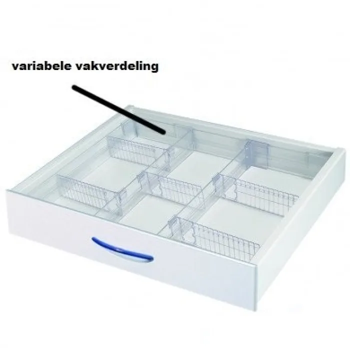 Lade-inzet met variabele indeling voor Haeberle trolley 