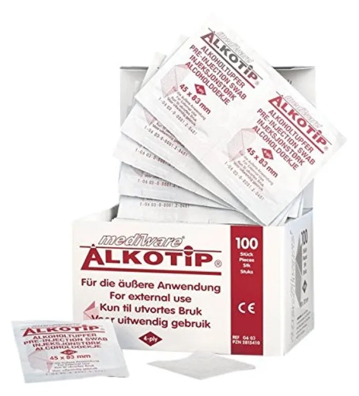 Alkotip Alkoholtücher mittel 45 x 83mm 100 Stück
