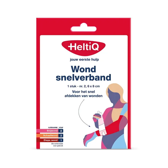 HeltiQ Wundschnellverband Nr. 2, 6x8cm