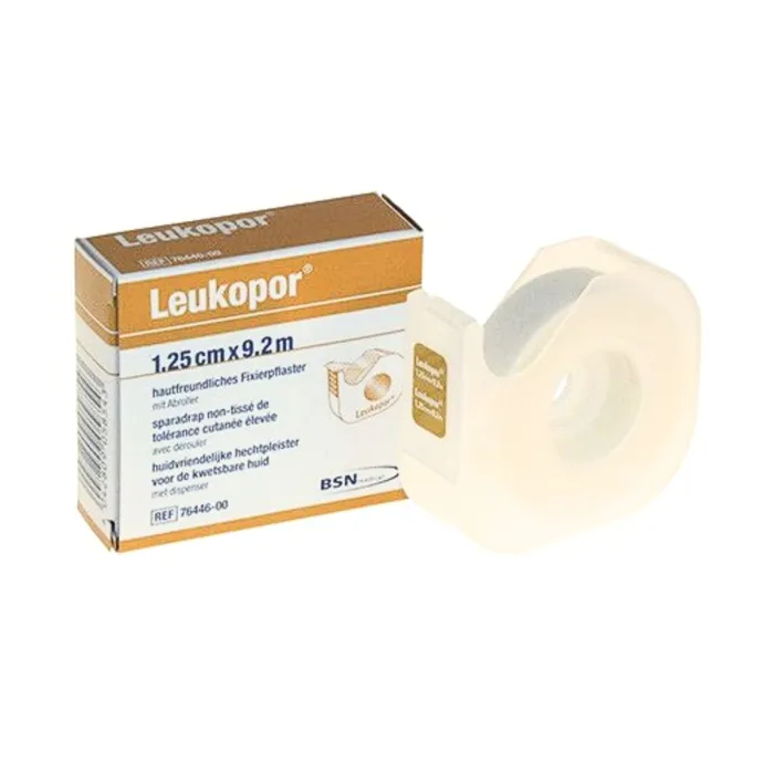 Leukopor Pflaster 1,25cm x 9,2m auf Spender