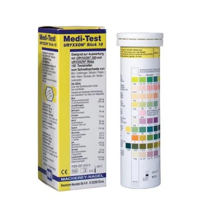 Medi-Test URYXXON Stick 10 Analysator Teststreifen 100 Stück