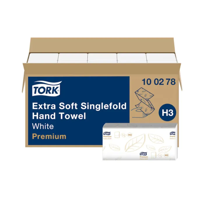 Tork Extra Soft Singlefold Handdoeken Wit H3 Premium 15x200 vellen