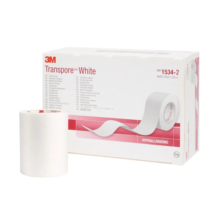 Transpore weißer Heftpflaster 5cm x 9,14m, 6 Rollen

