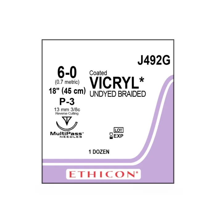 Vicryl hechtdraad 6-0 45cm P-3 45cm J492G 12 stuks kopen?
