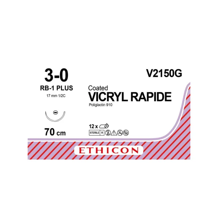 Vicryl Rapide hechtdraad 3-0 70cm RB-1 Plus V2150G 12 stuks