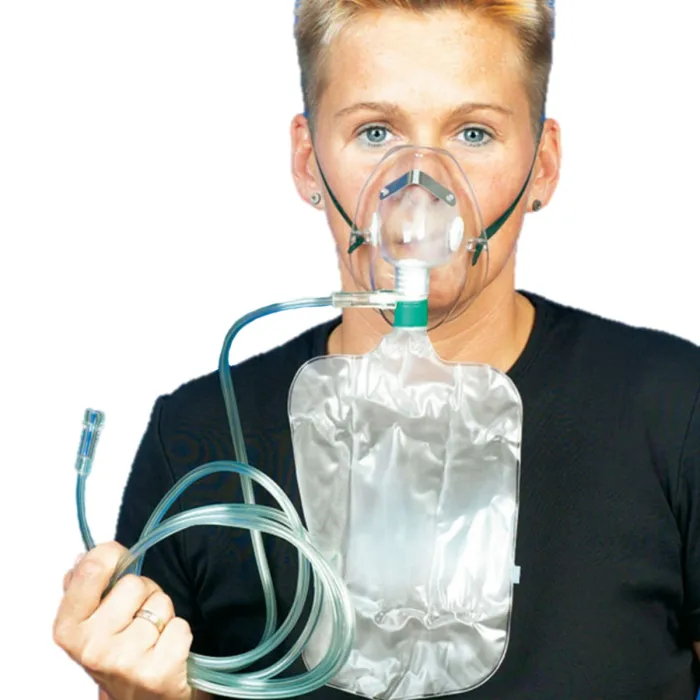 Sauerstoffmaske mit Reservoir und Schlauch für Erwachsene